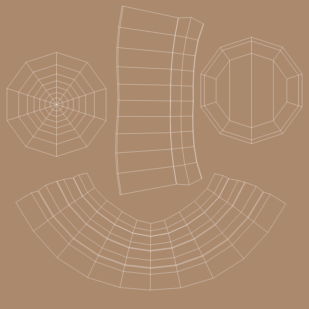 Pawn Glass Set 3D model_11