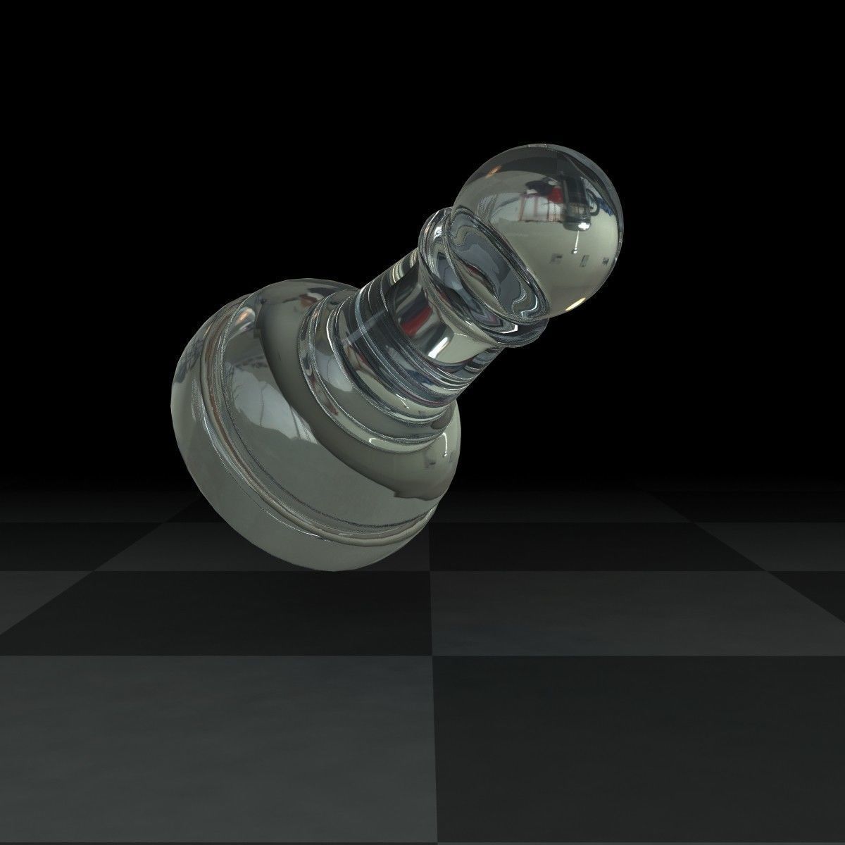 Pawn Glass Set 3D model_4