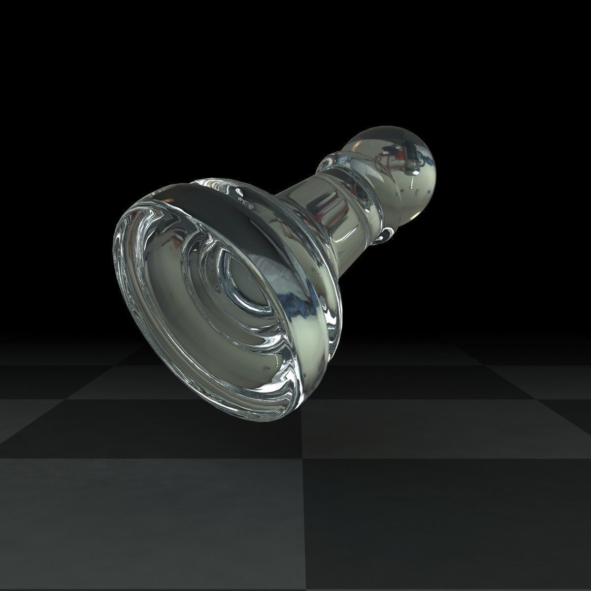 Pawn Glass Set 3D model_6
