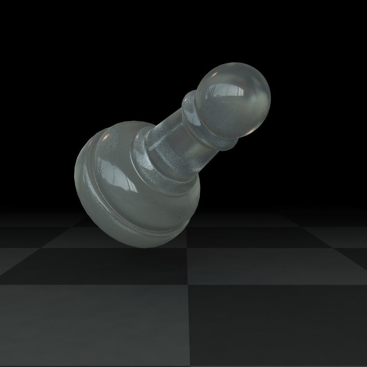 Pawn Glass Set 3D model_5