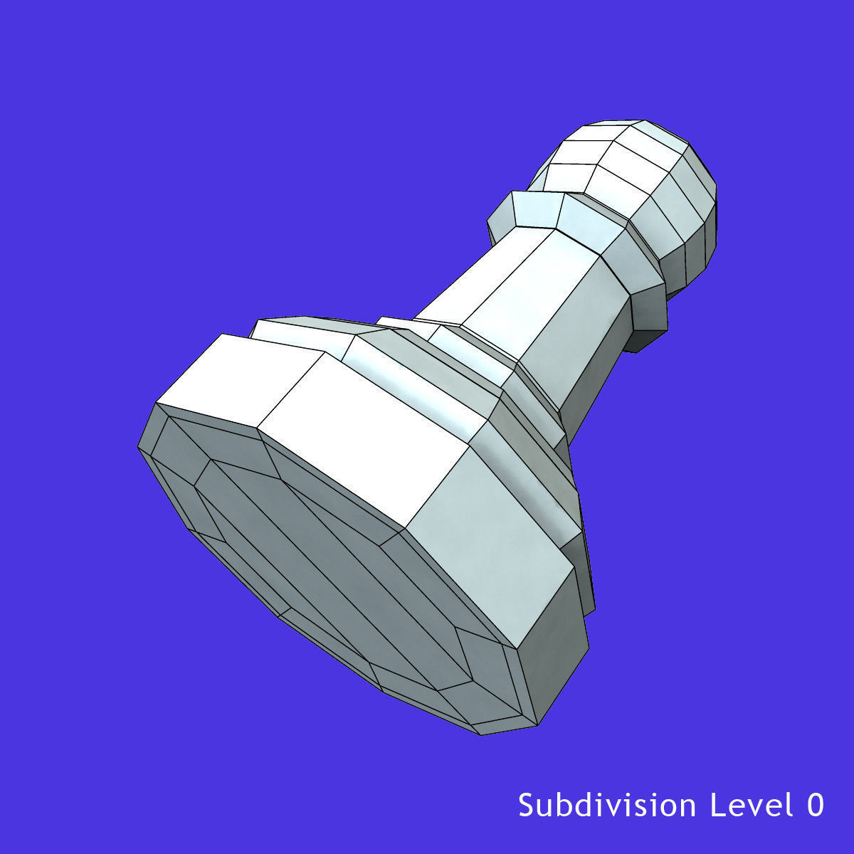 Pawn Glass Set 3D model_10