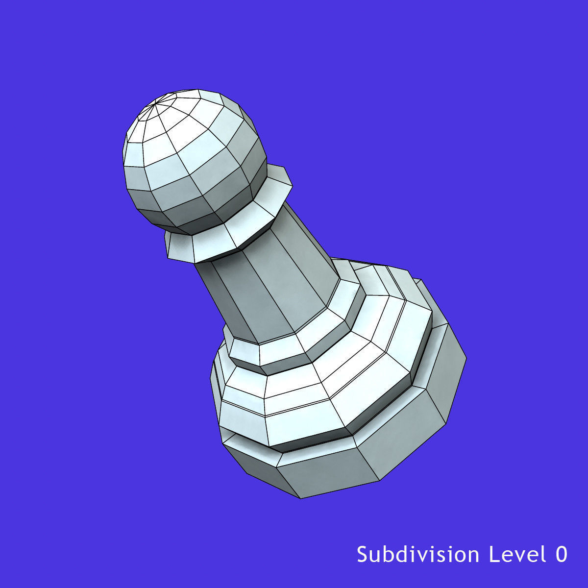 Pawn Glass Set 3D model_12