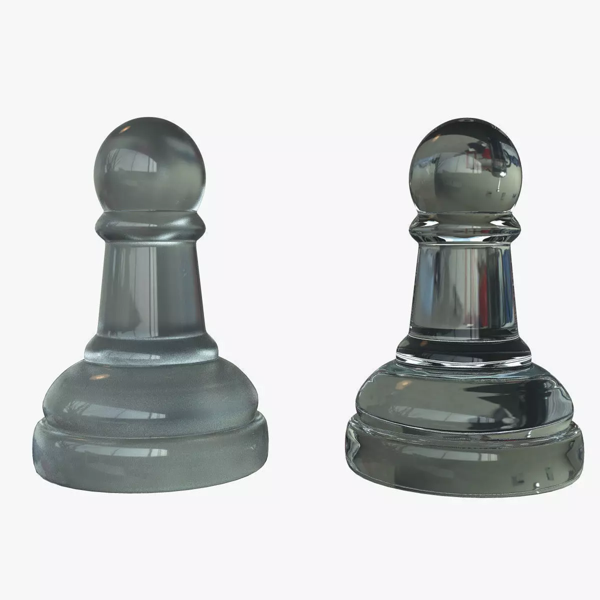 Pawn Glass Set 3D model_0