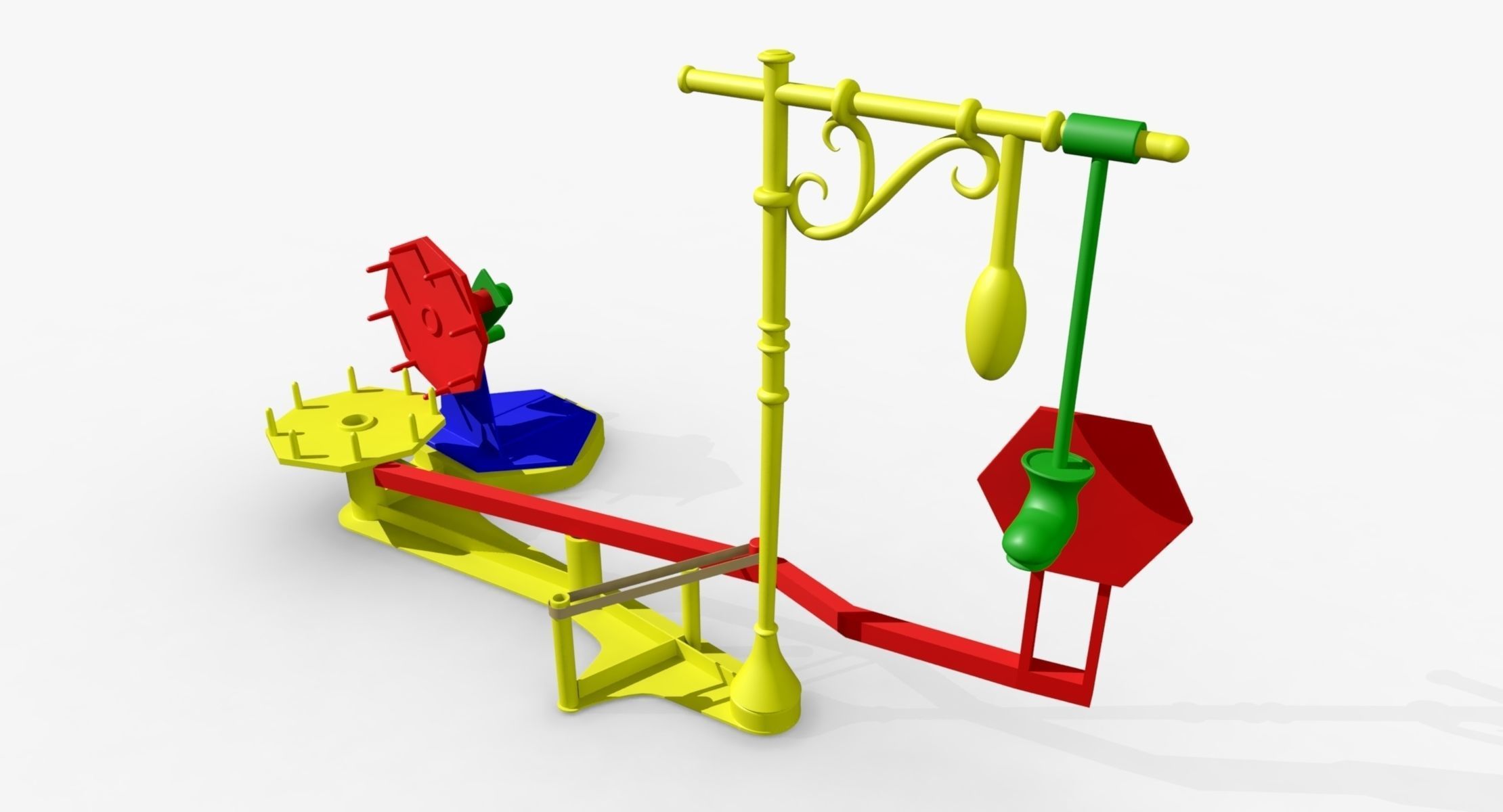 Mouse Trap Game 3D model_12