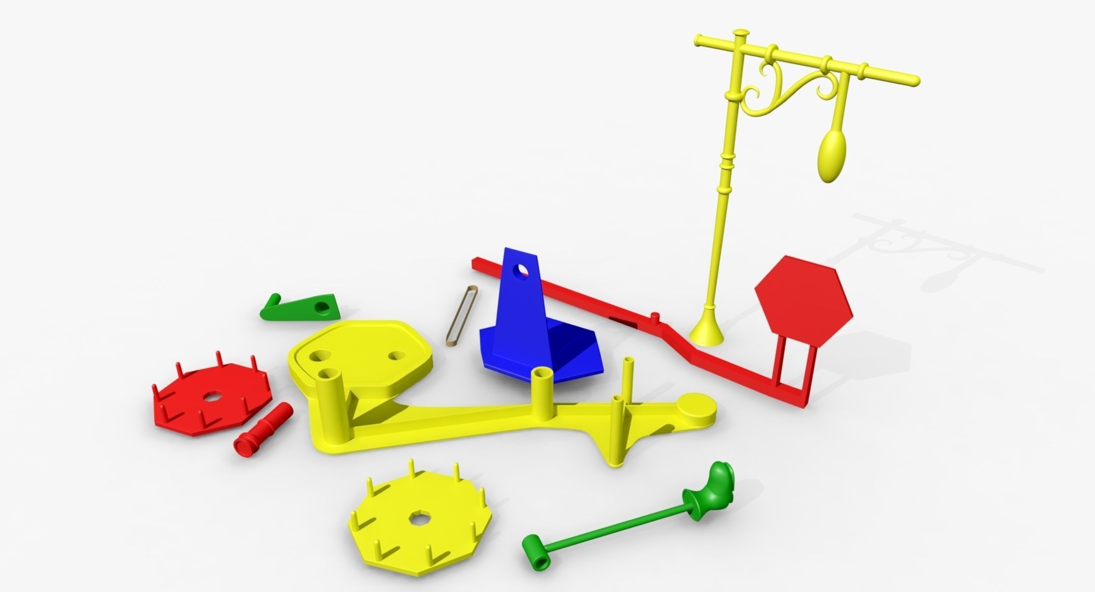 Mouse Trap Game 3D model_26