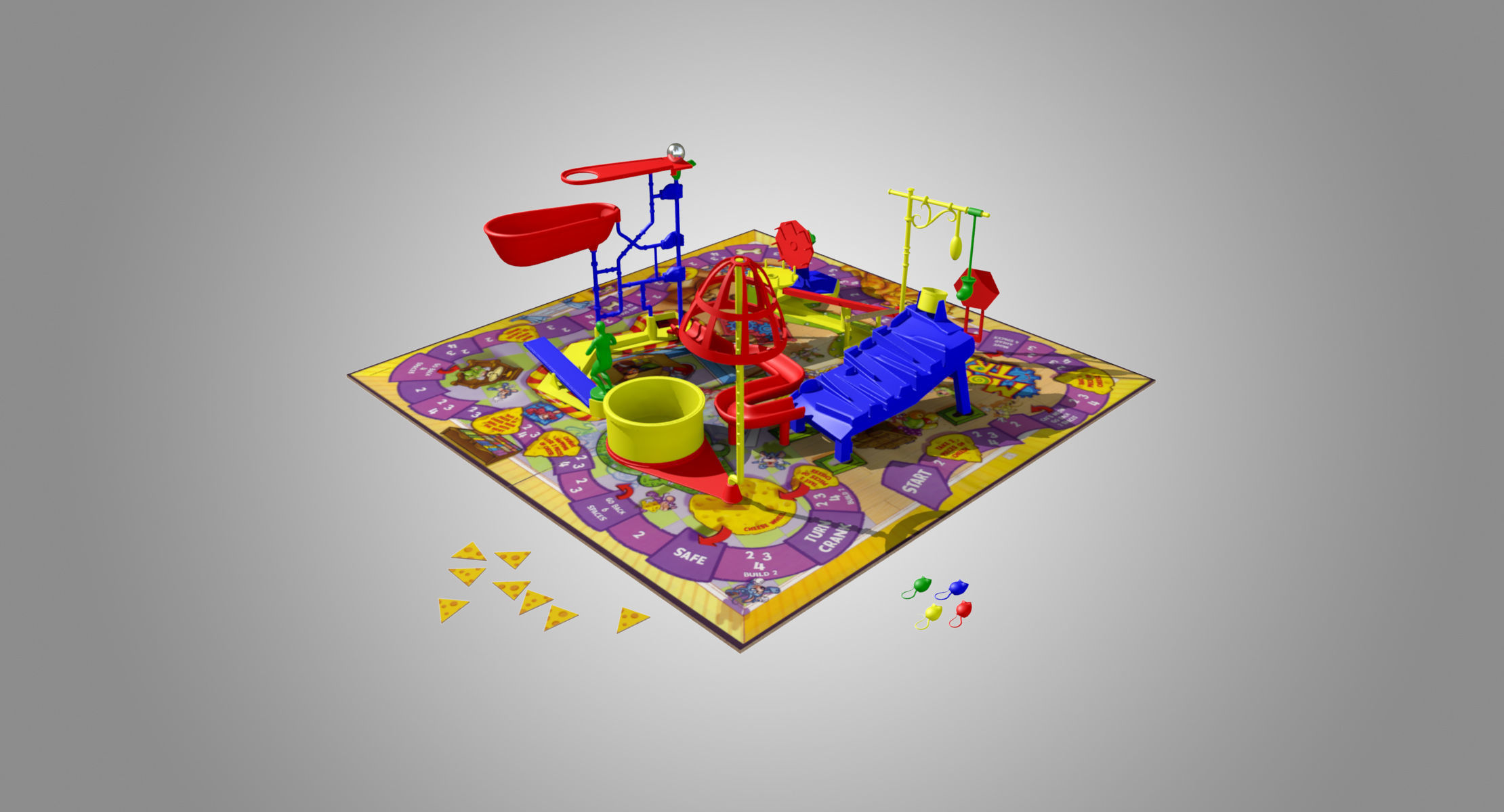 Mouse Trap Game 3D model_2