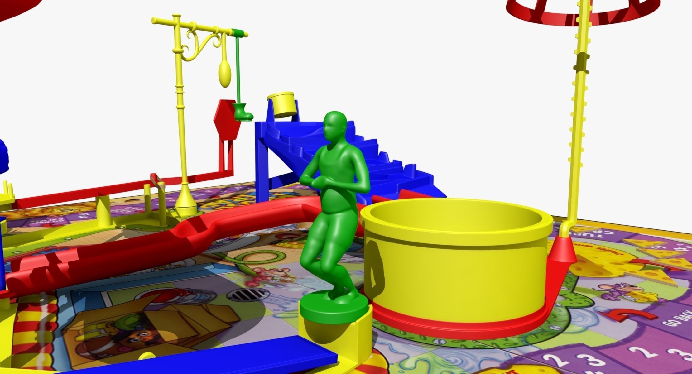 Mouse Trap Game 3D model_7