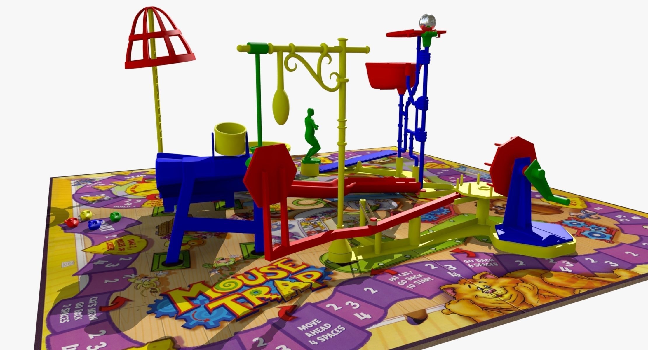 Mouse Trap Game 3D model_4