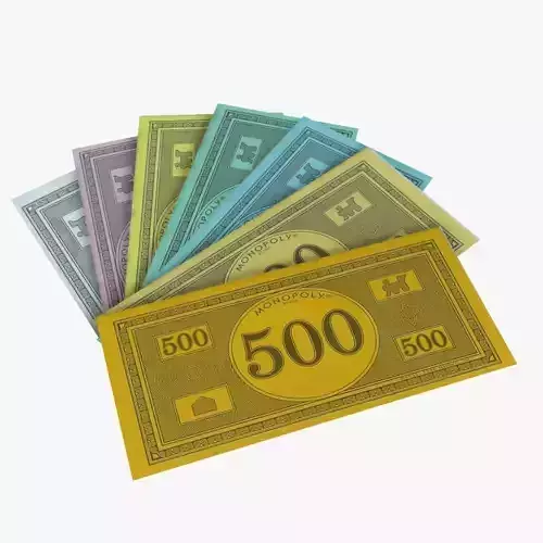 Monopoly Money 3D model