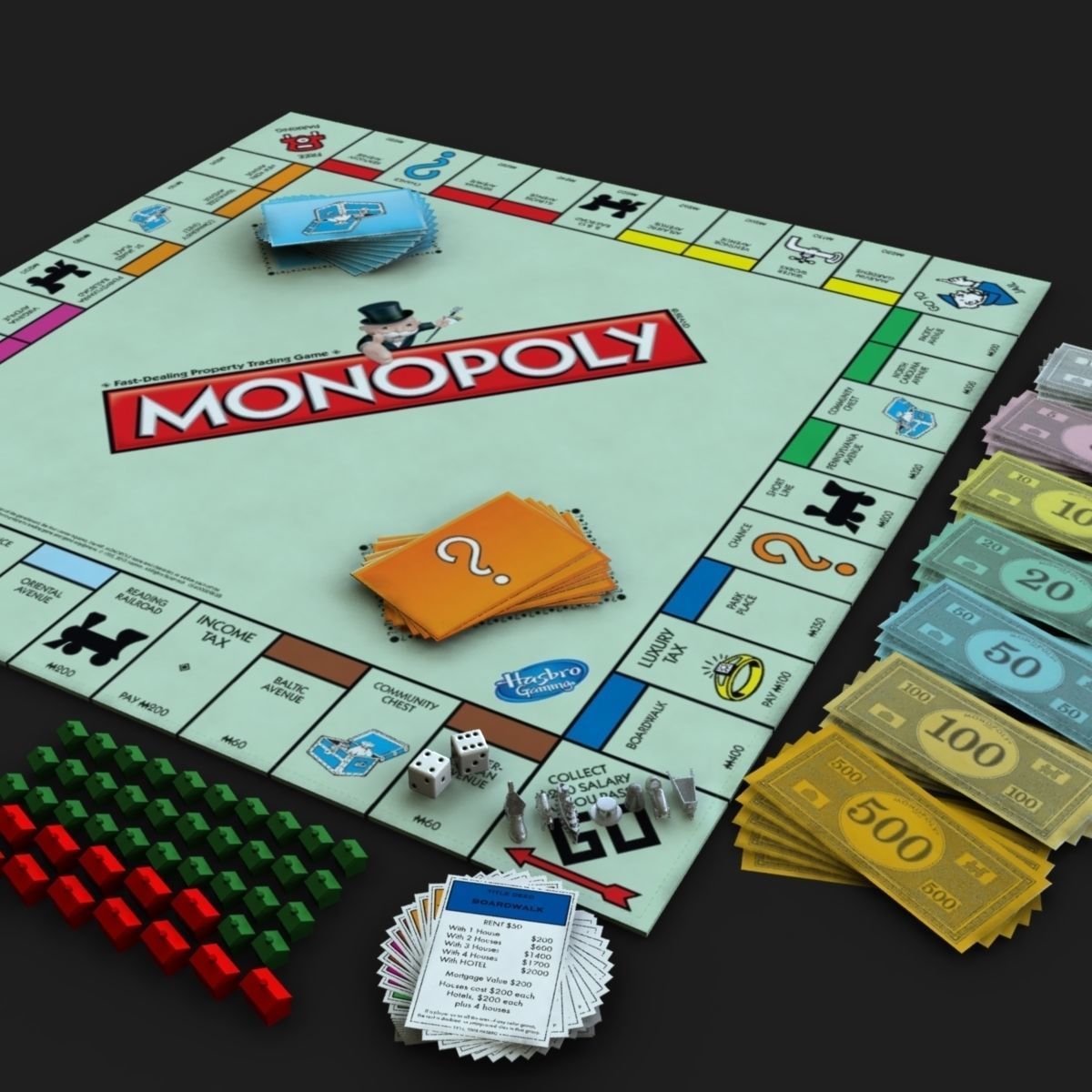 Monopoly Game 3D model_2
