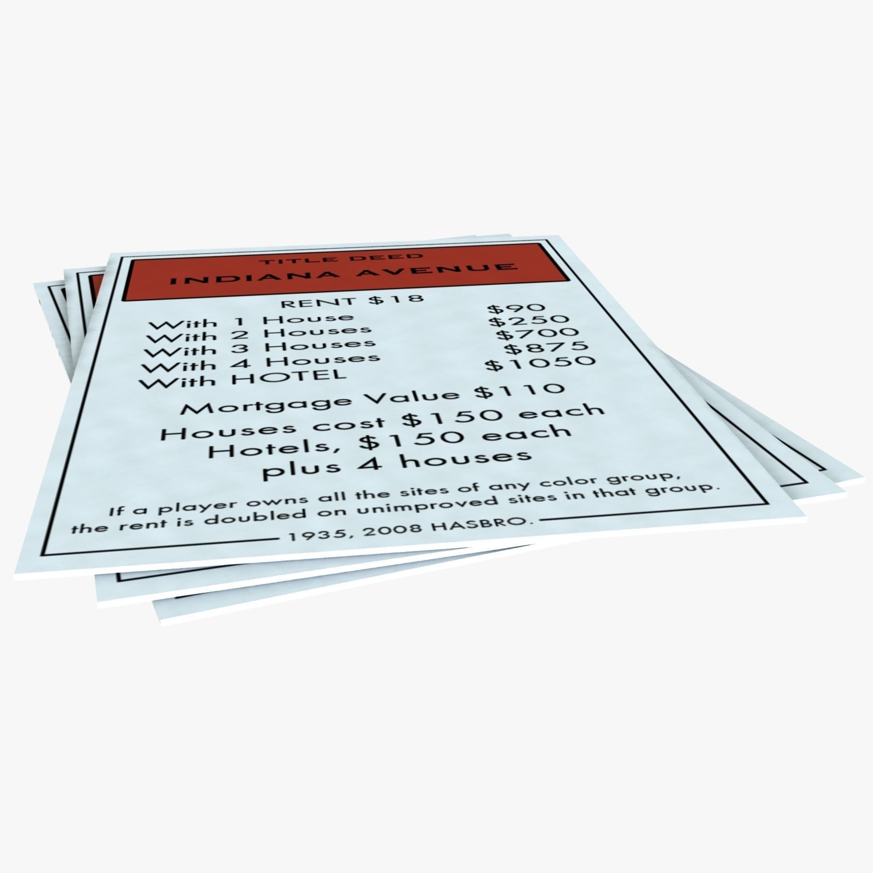 Monopoly Game 3D model_35