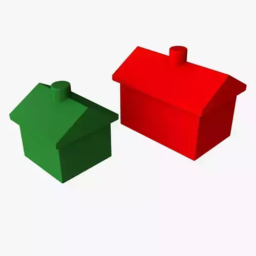 Monopoly Houses and Hotels 3D model
