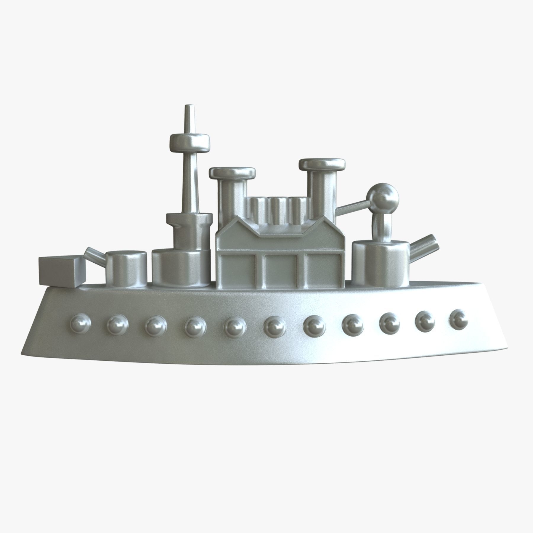 Monopoly Game Pieces 3D model_14