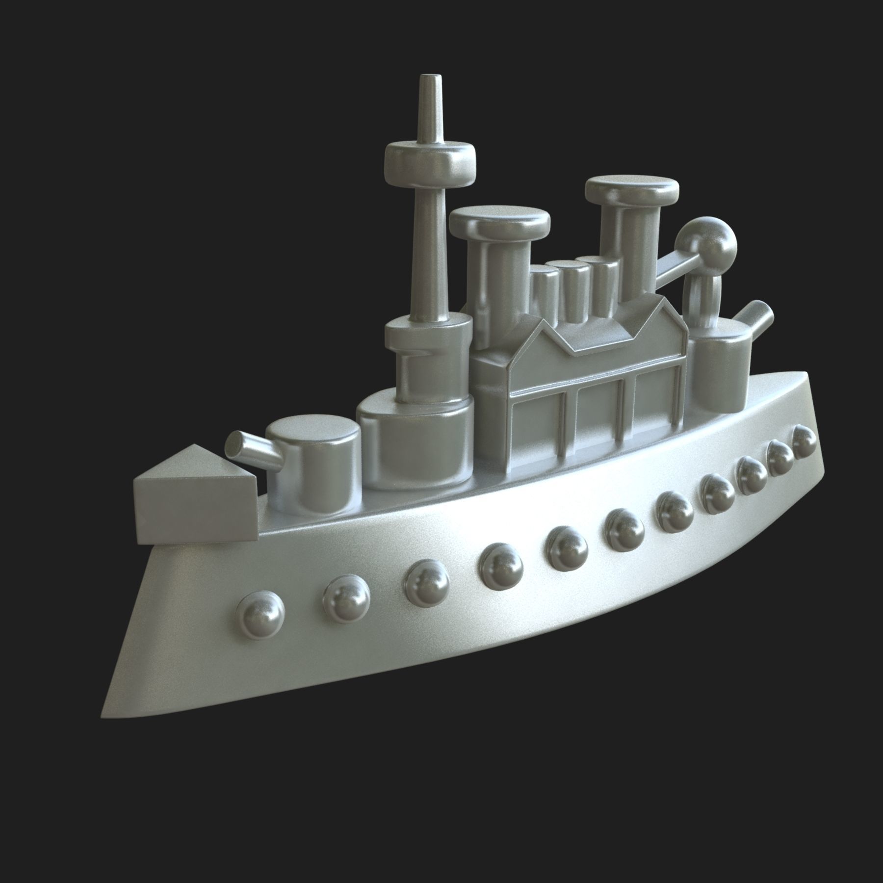 Monopoly Battleship 3D model_1