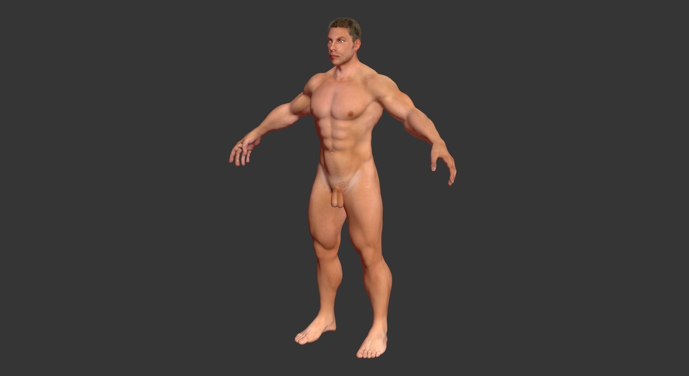 African American And White Male Characters 3D model_17