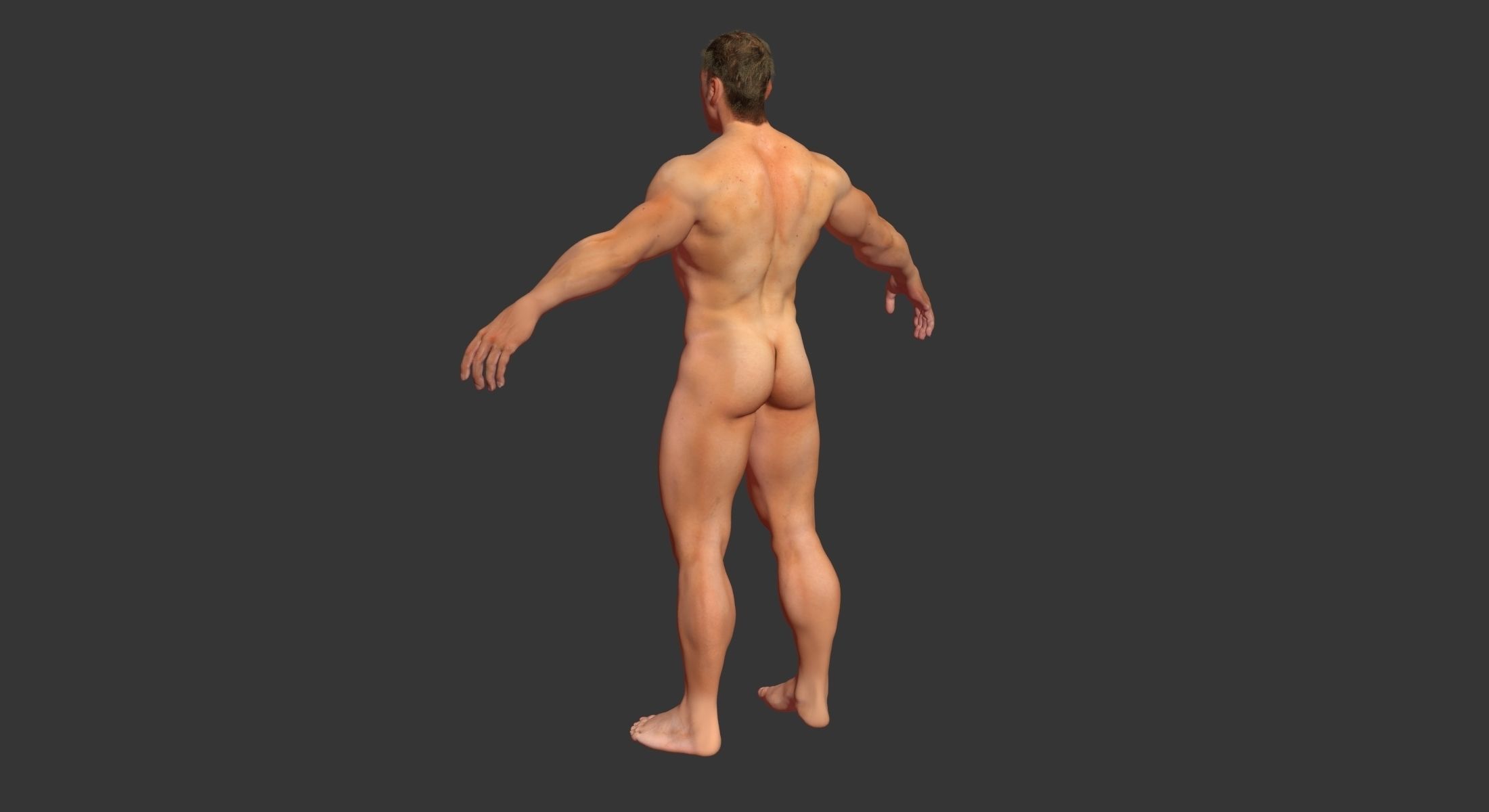 African American And White Male Characters 3D model_16