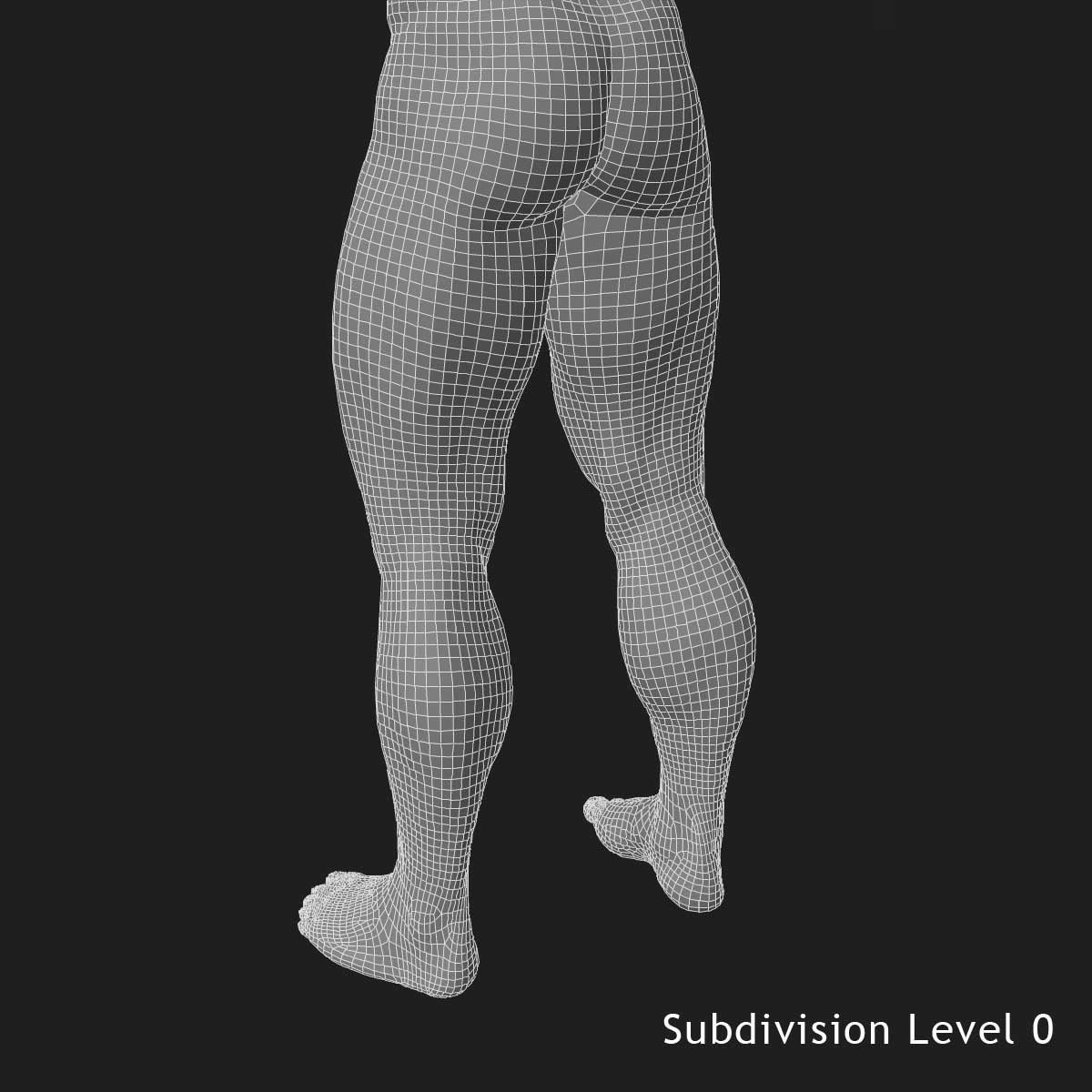 African American And White Male Characters 3D model_25