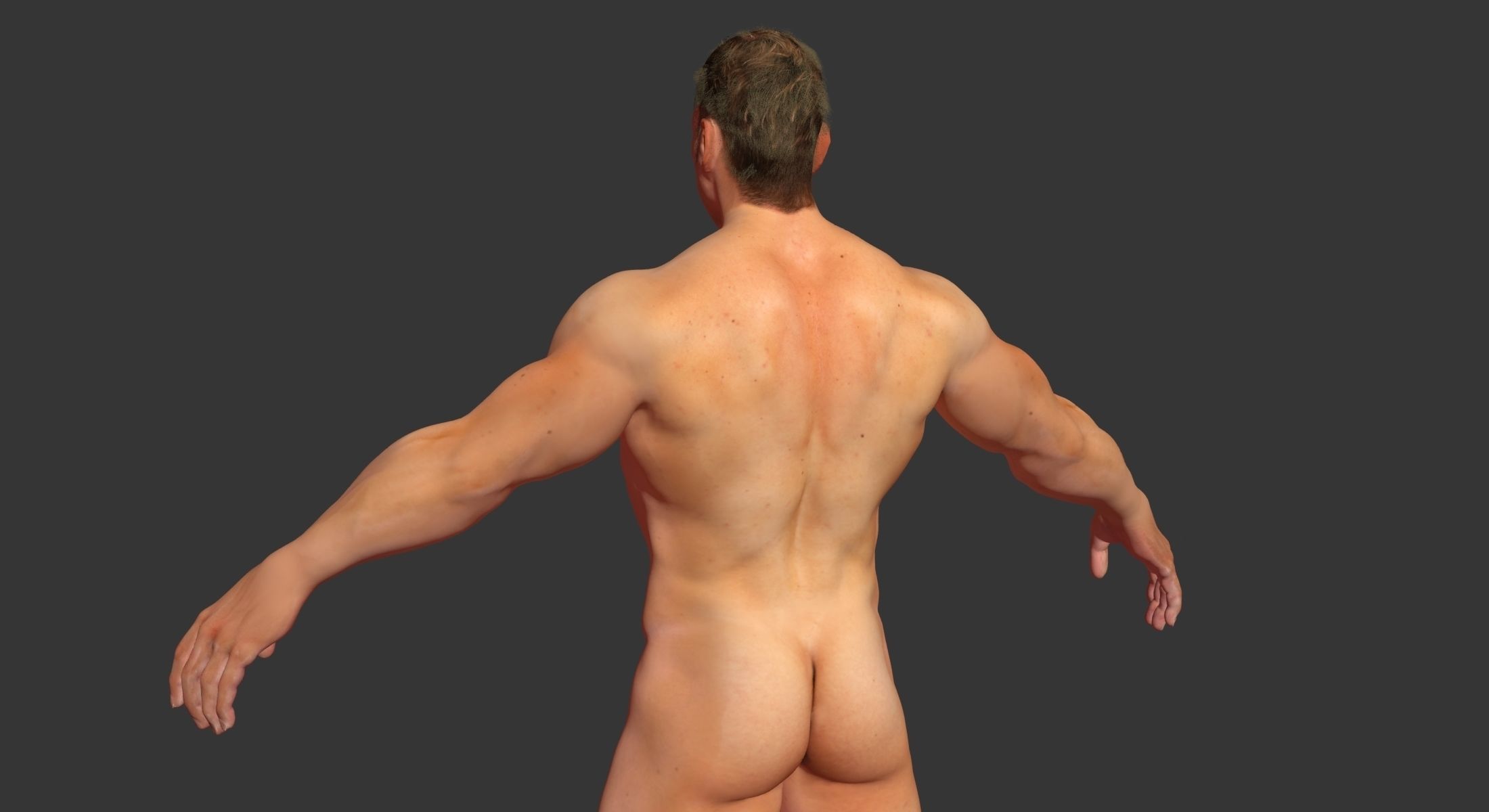 African American And White Male Characters 3D model_15