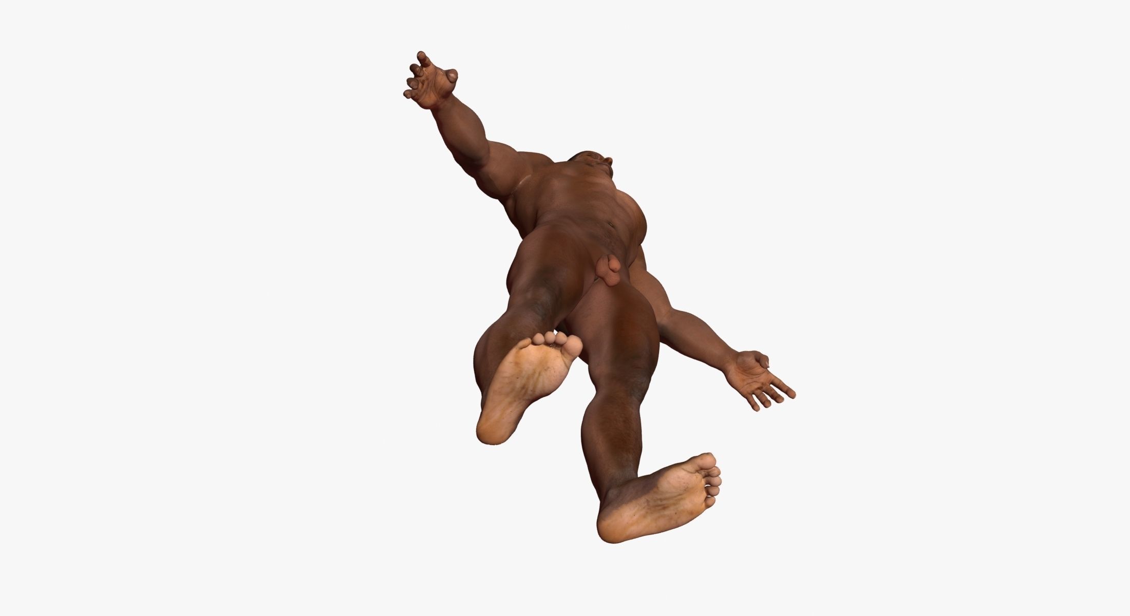 African American And White Male Characters 3D model_12