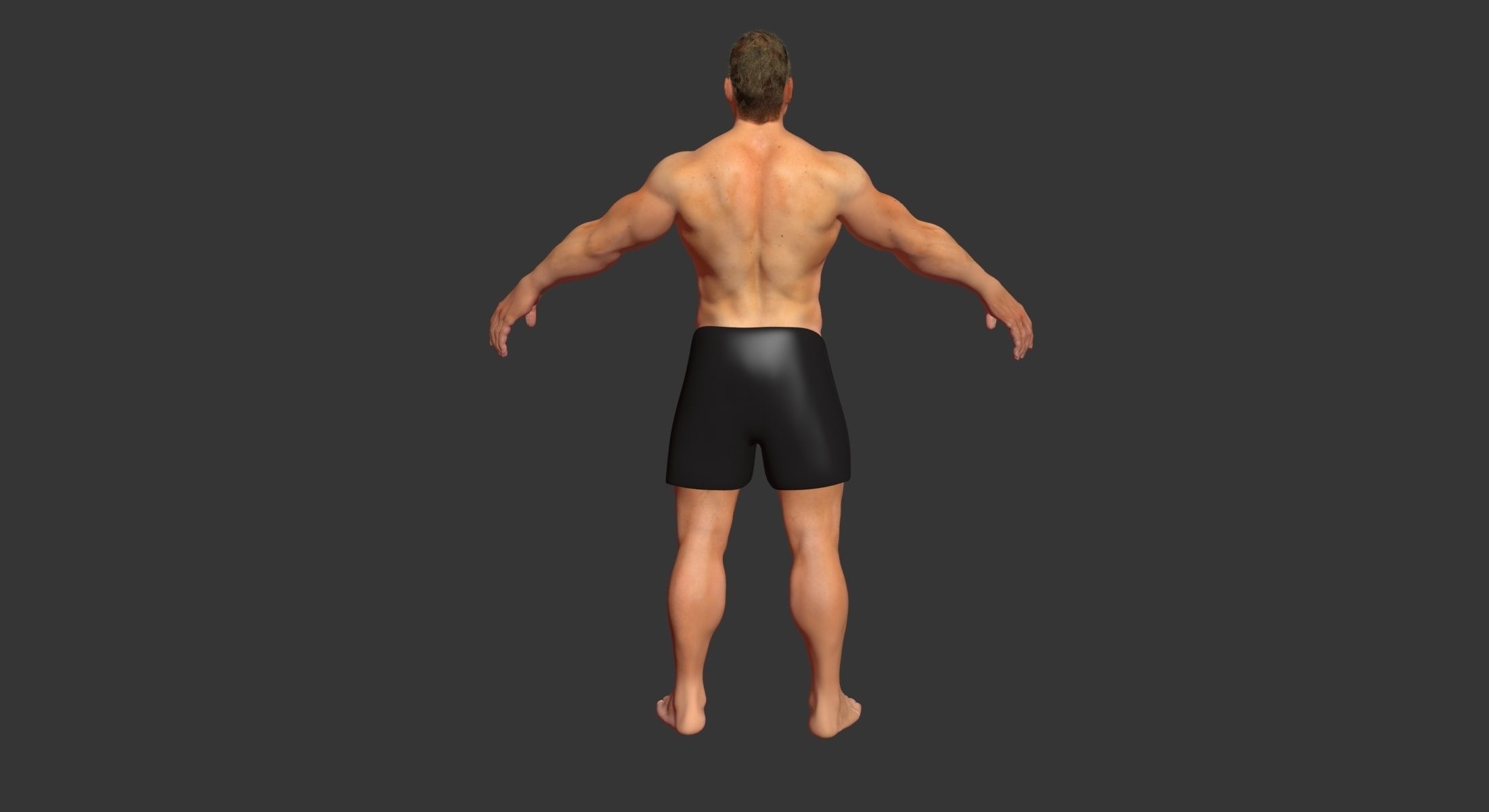 White Male Realistic Character 3D model_3