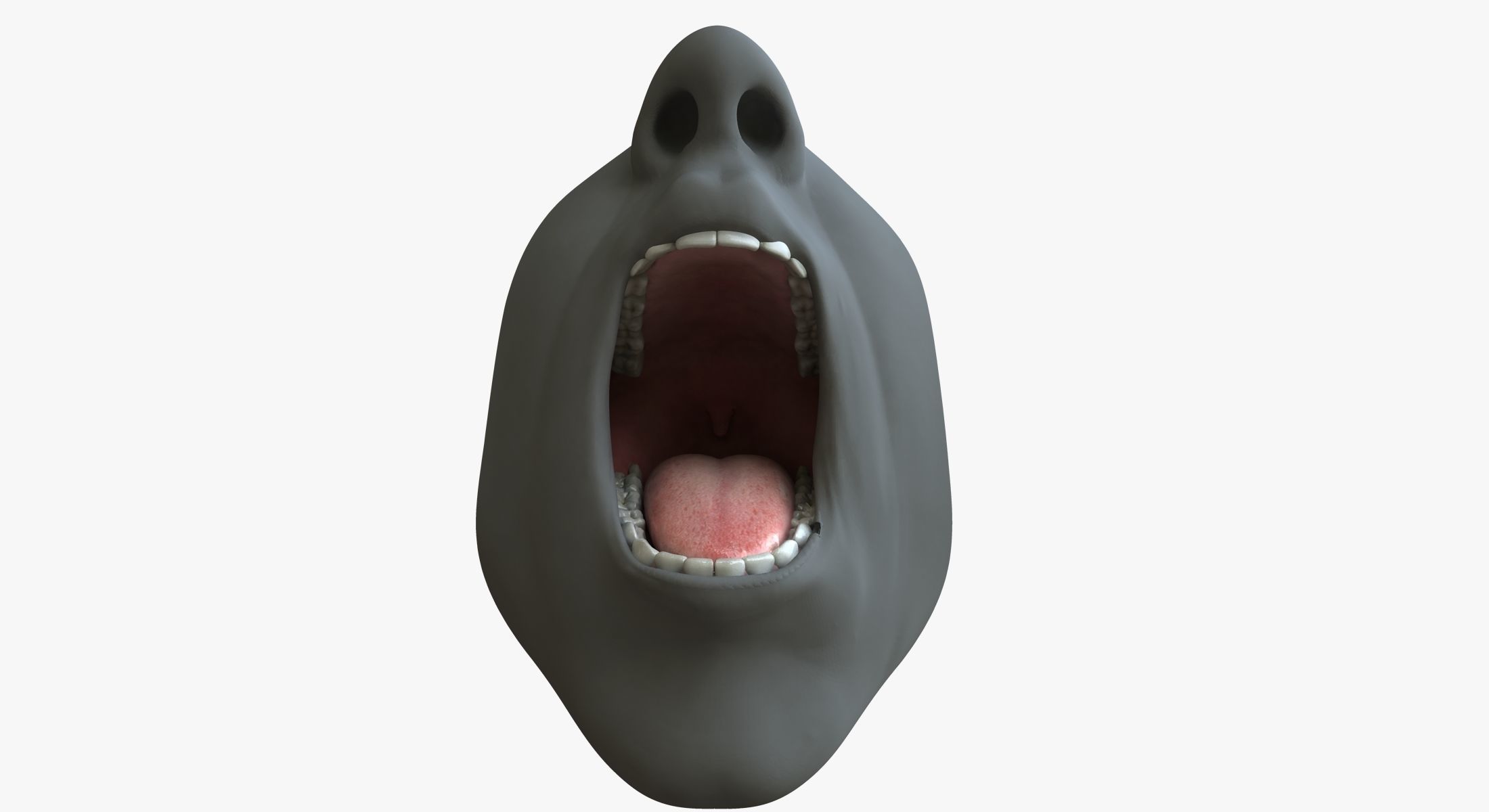 Male Mouth Rigged 3D model_7