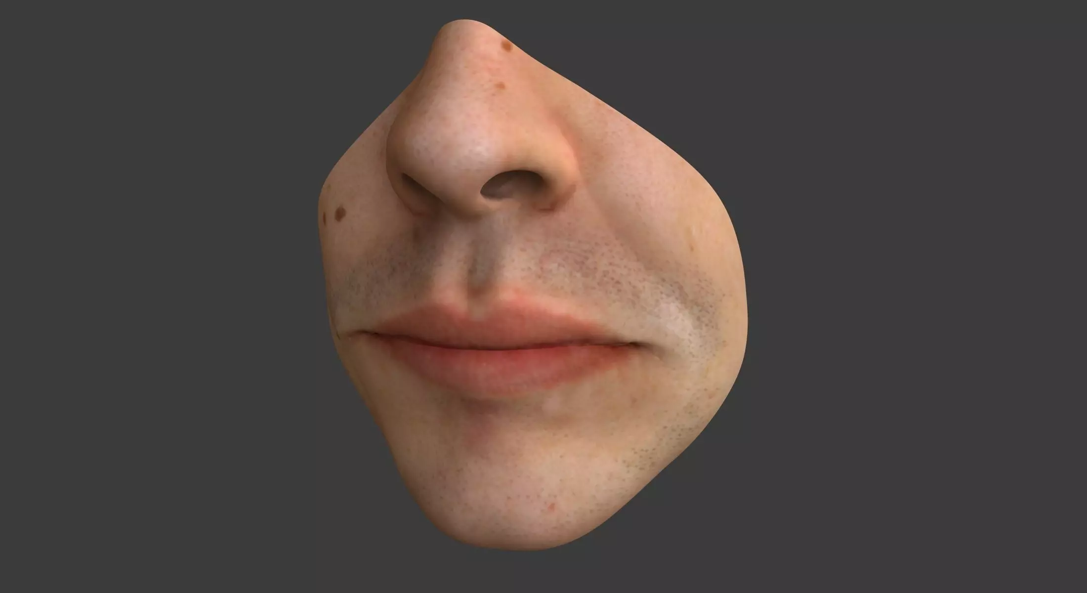 Male Mouth 3D model