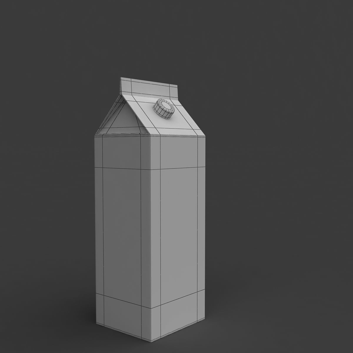 Milk Carton 3D model_4
