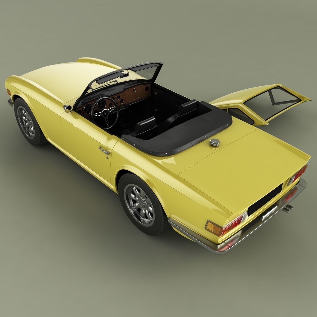 Triumph TR6 3D model_8