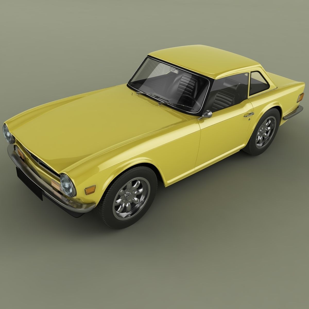 Triumph TR6 3D model_5