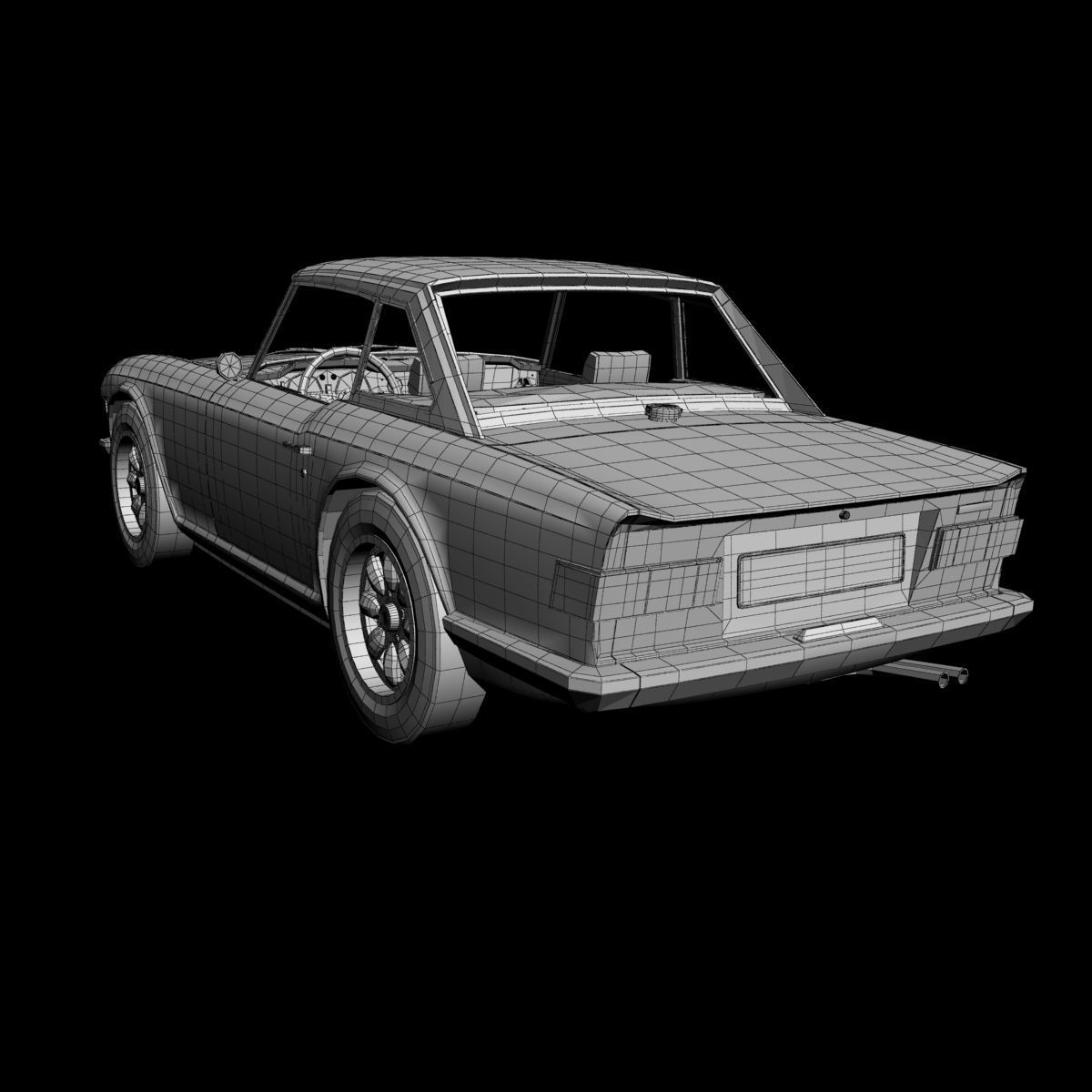 Triumph TR6 3D model_16