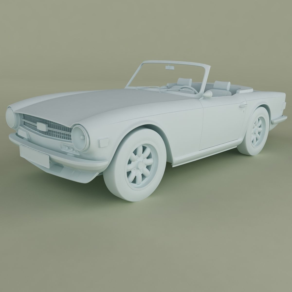 Triumph TR6 3D model_11