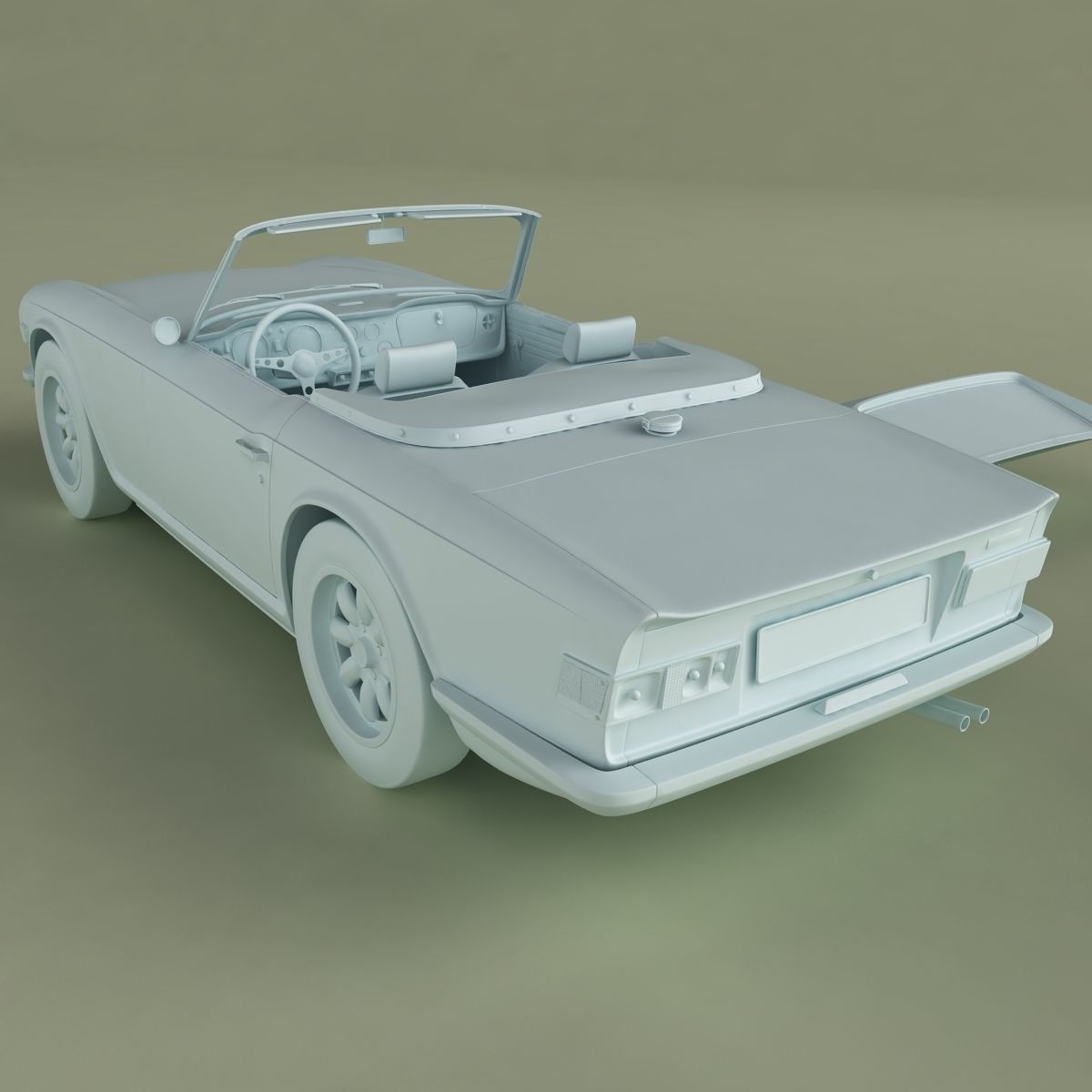 Triumph TR6 3D model_13