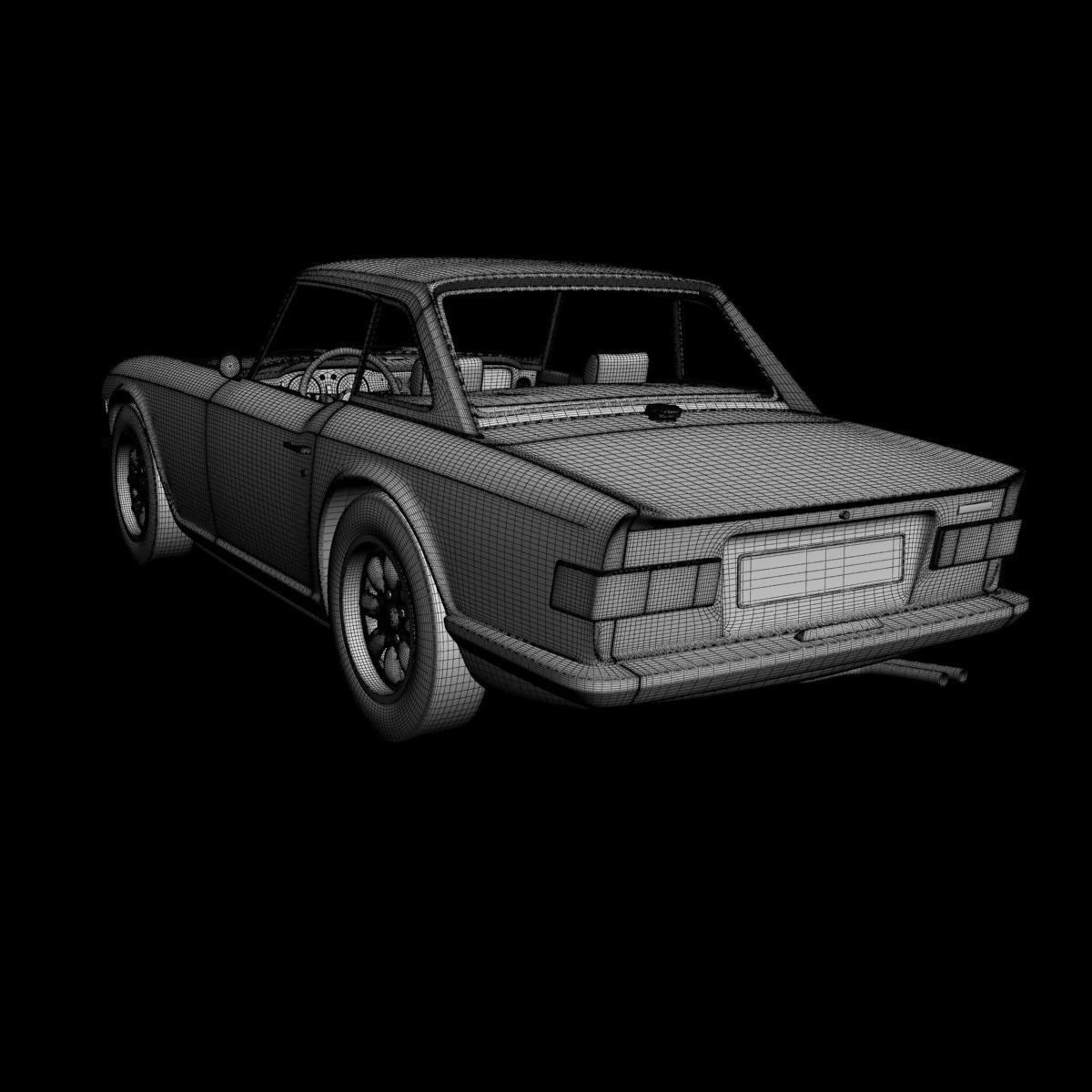 Triumph TR6 3D model_17