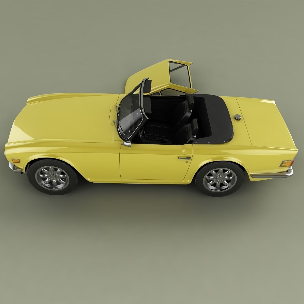 Triumph TR6 3D model_7