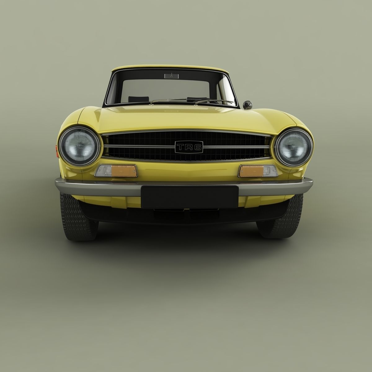 Triumph TR6 3D model_4