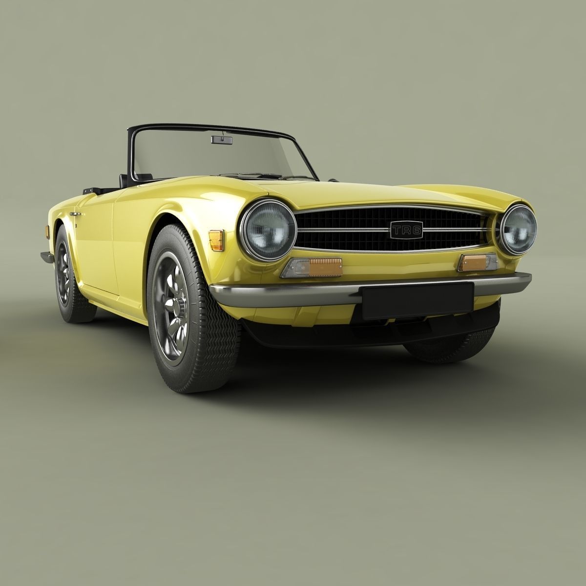 Triumph TR6 3D model_10