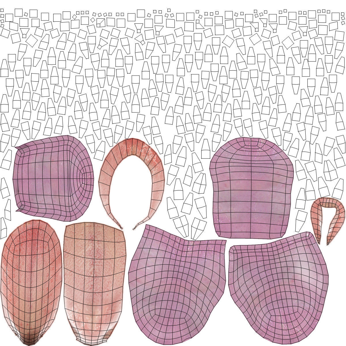 Lizzy Dinosaur Rigged 3D model_10