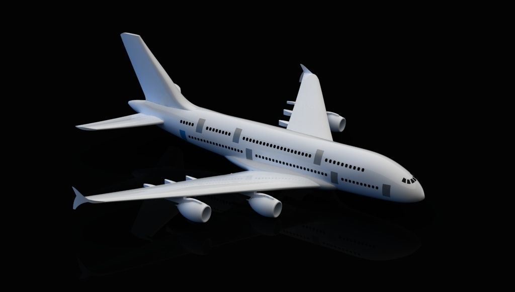 Air bus a380 3D model_2