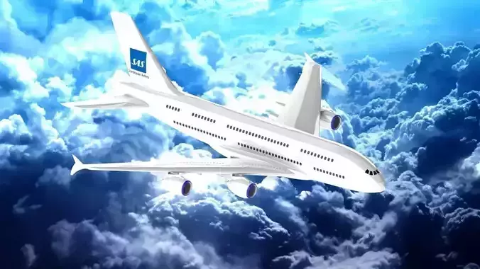 Air bus a380 3D model