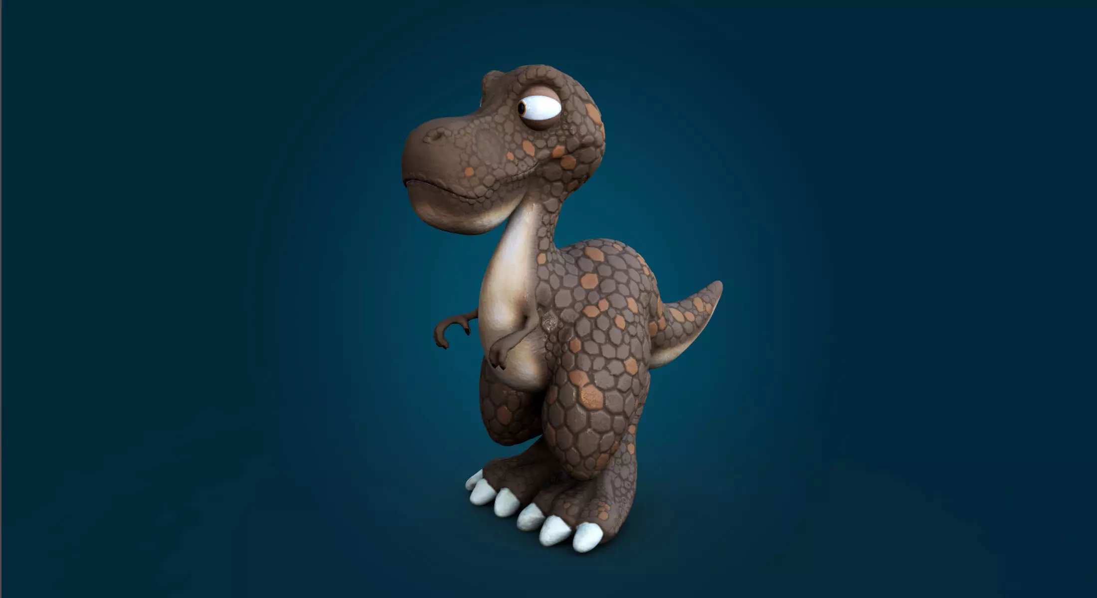 Cartoon Dinosaur 3D model