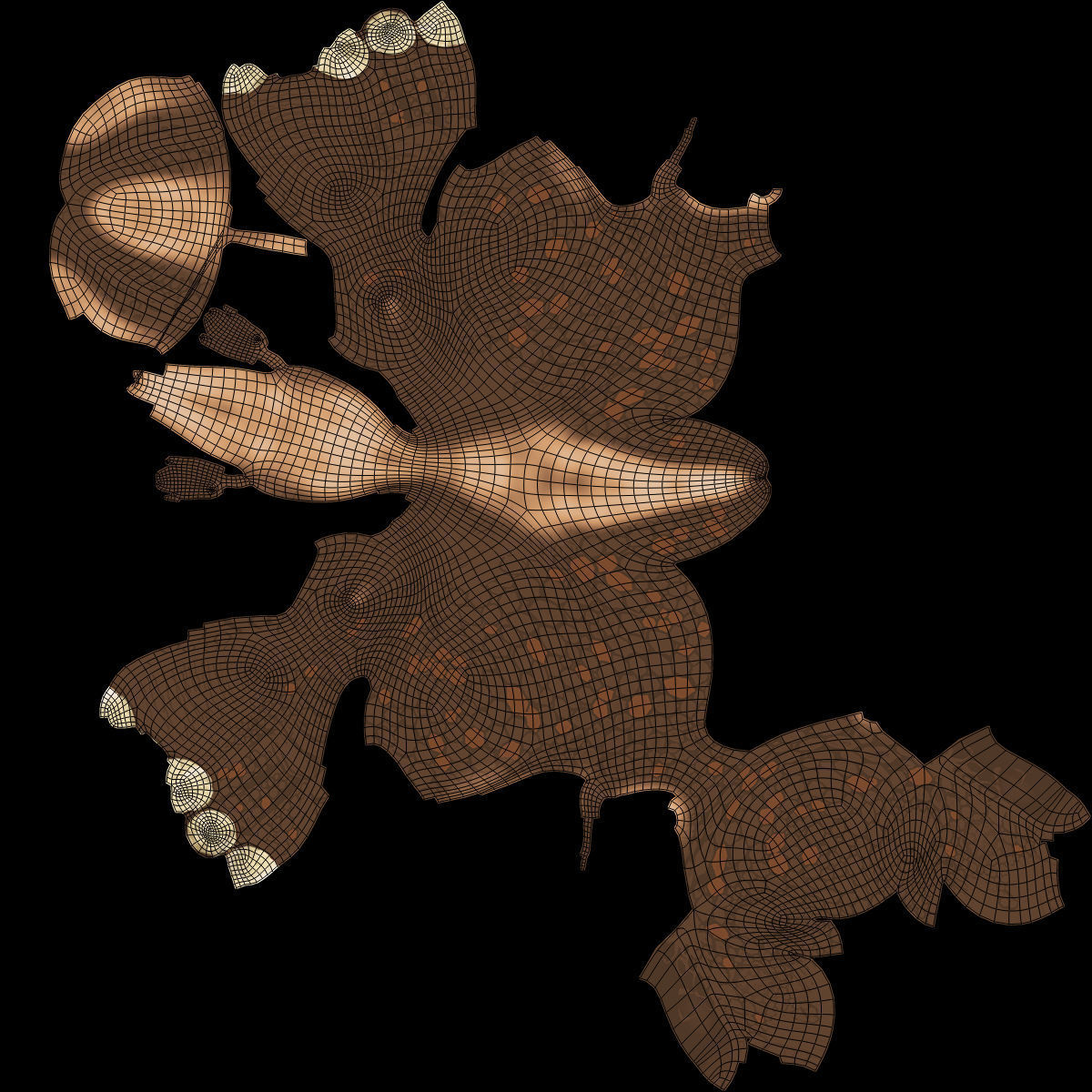 Larry and Lizzy Dinosaur Rigged 3D model_26