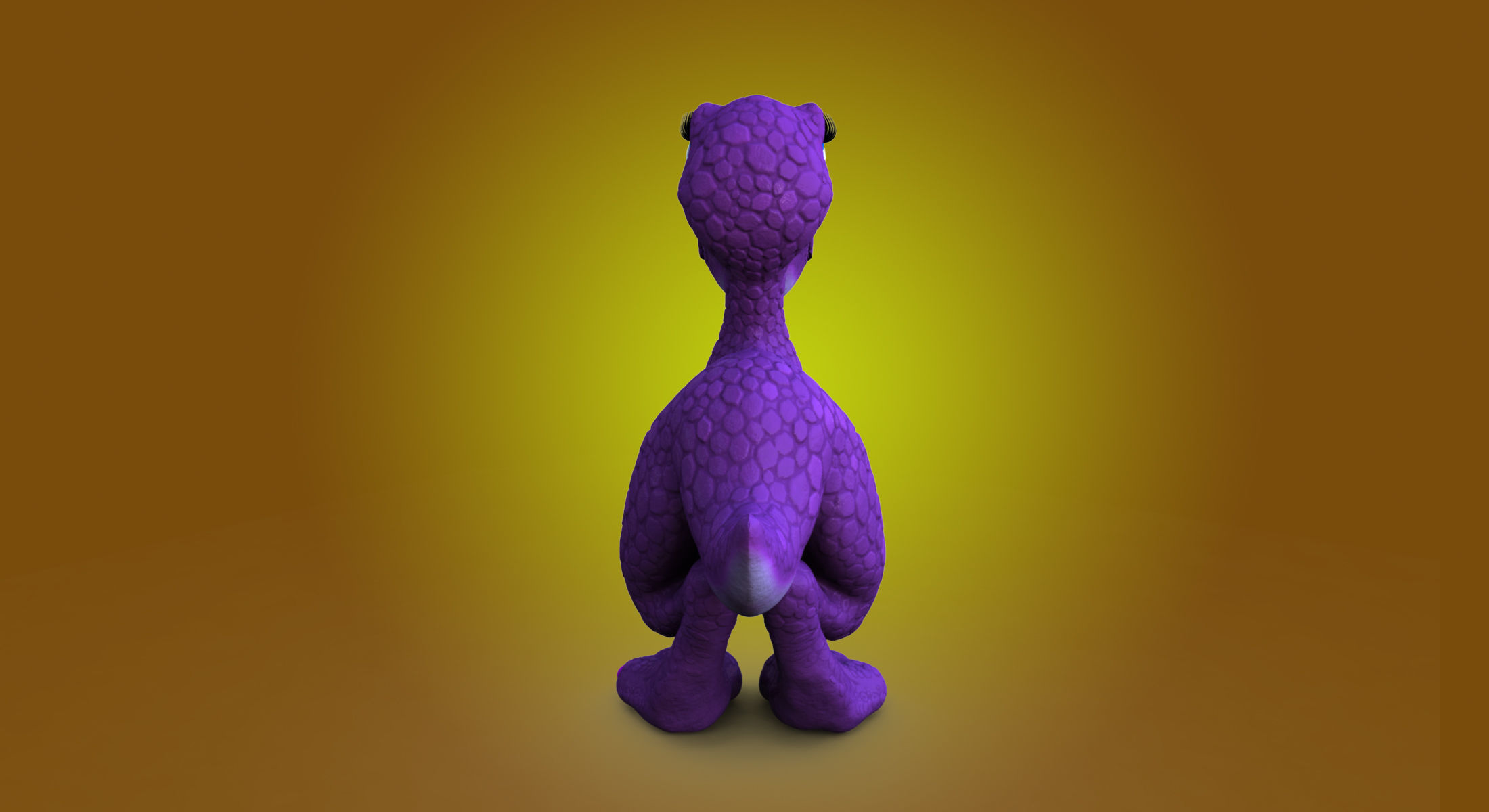 Larry and Lizzy Dinosaur Rigged 3D model_20