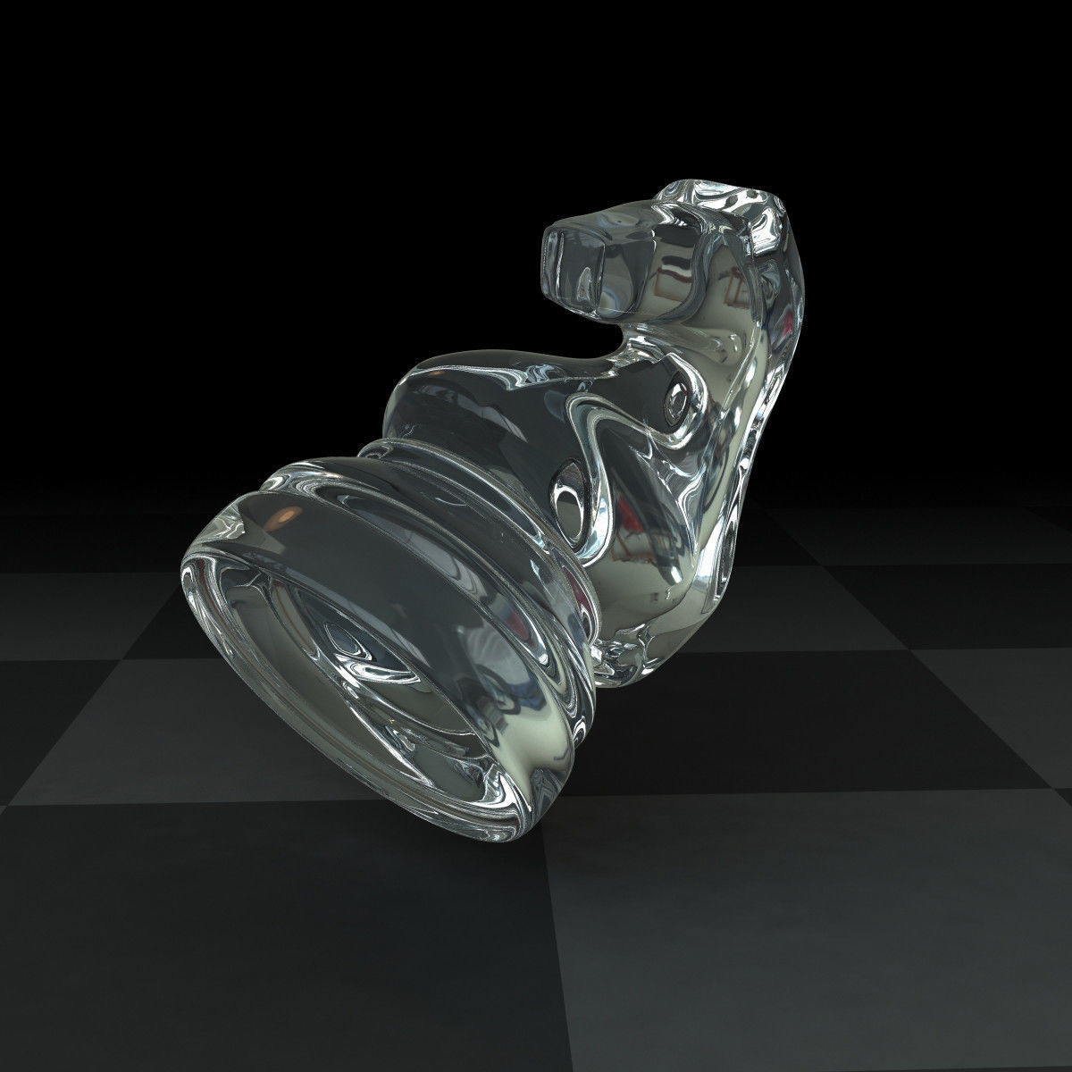 Knight Glass Set 3D model_4