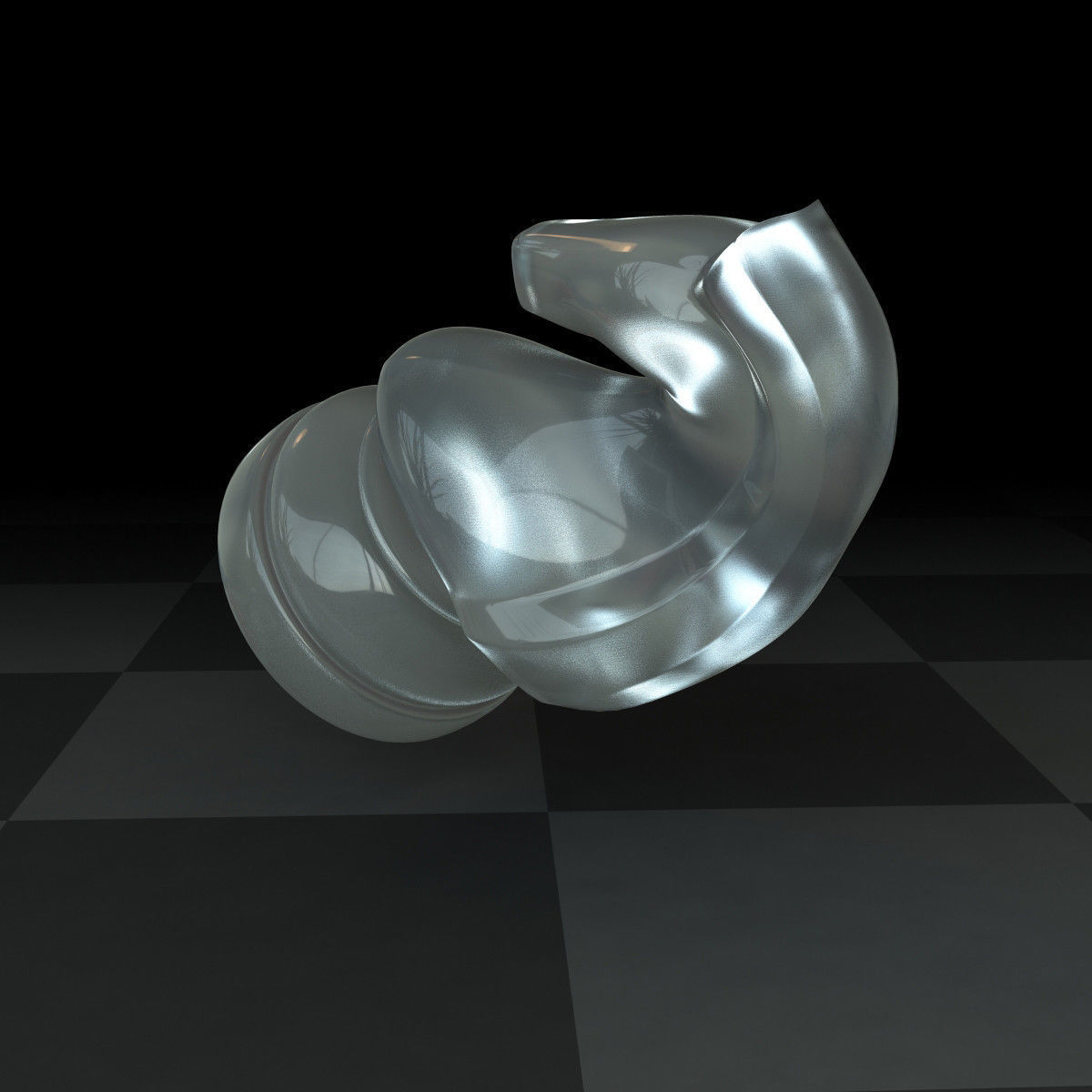 Knight Glass Set 3D model_7