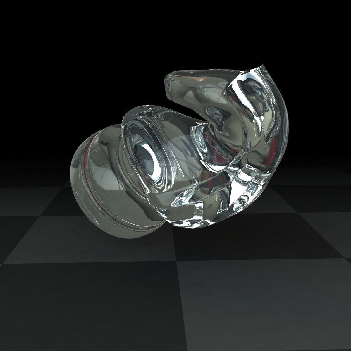 Knight Glass Set 3D model_6