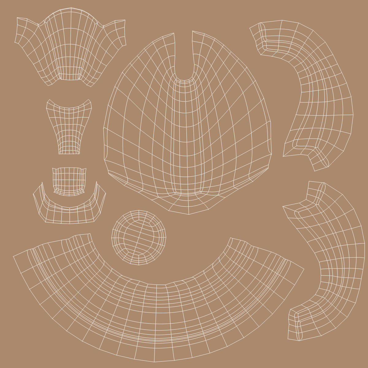 Knight Glass Set 3D model_14