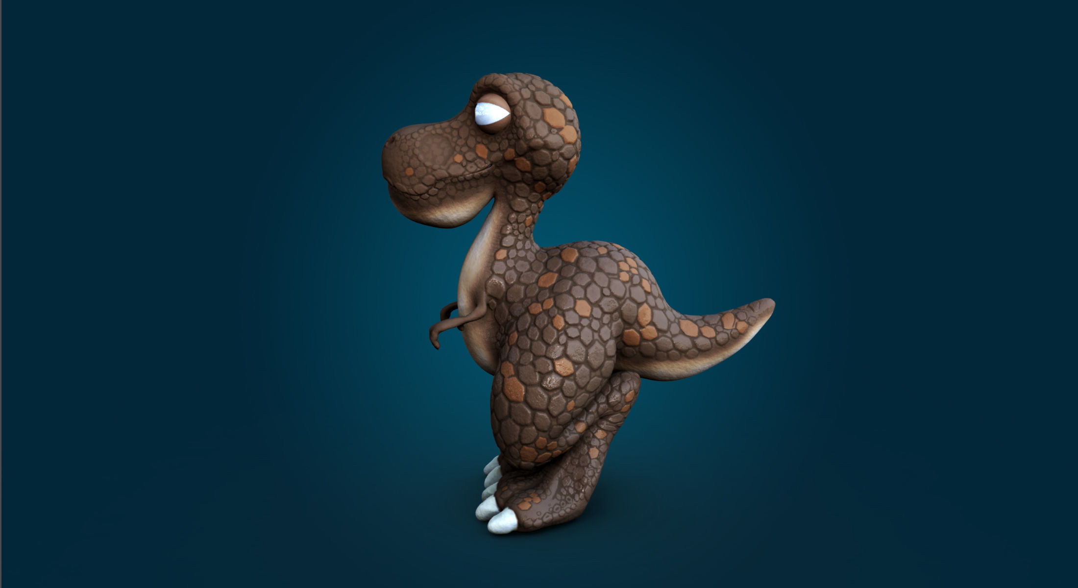 Larry Rigged 3D model_4