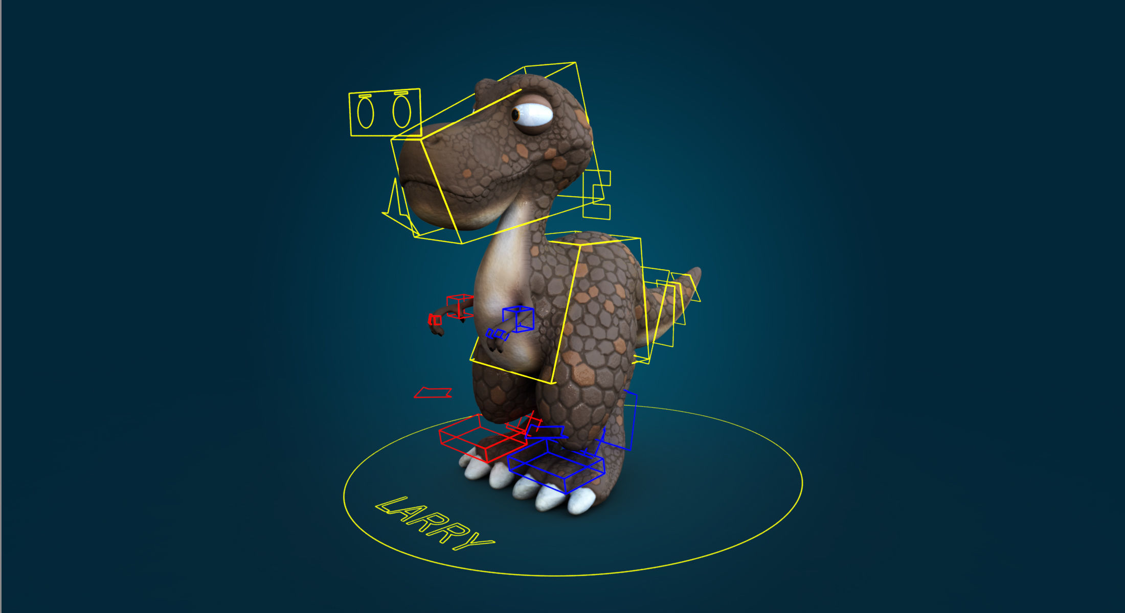 Larry Rigged 3D model_2