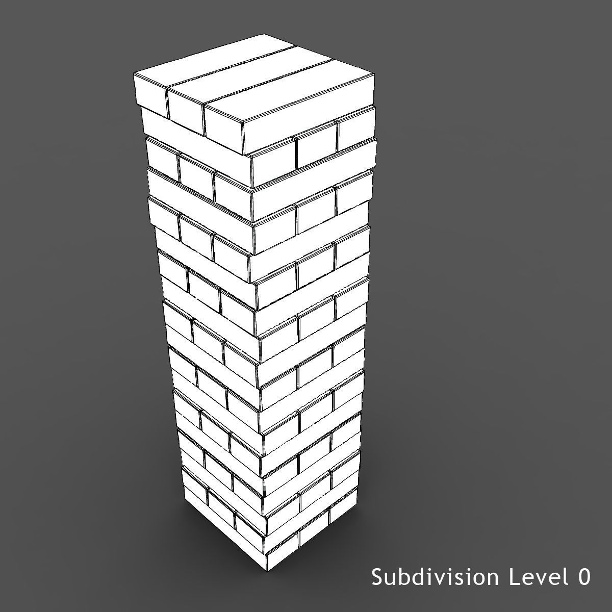 Jenga Animated 3D model_8