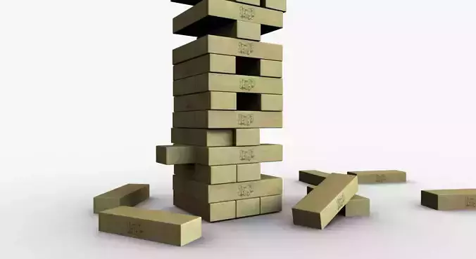 Jenga Animated 3D model
